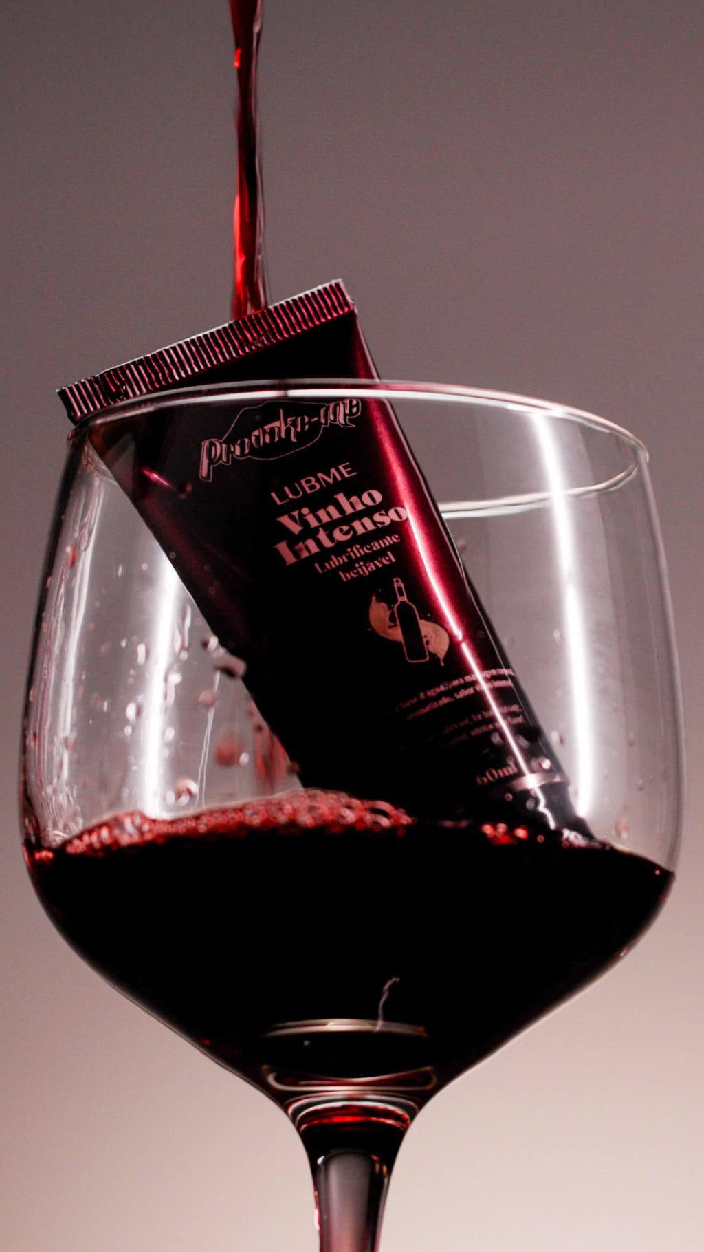 Lubrificante sabor Vinho